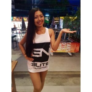 Elite Nutrition Singlet - White