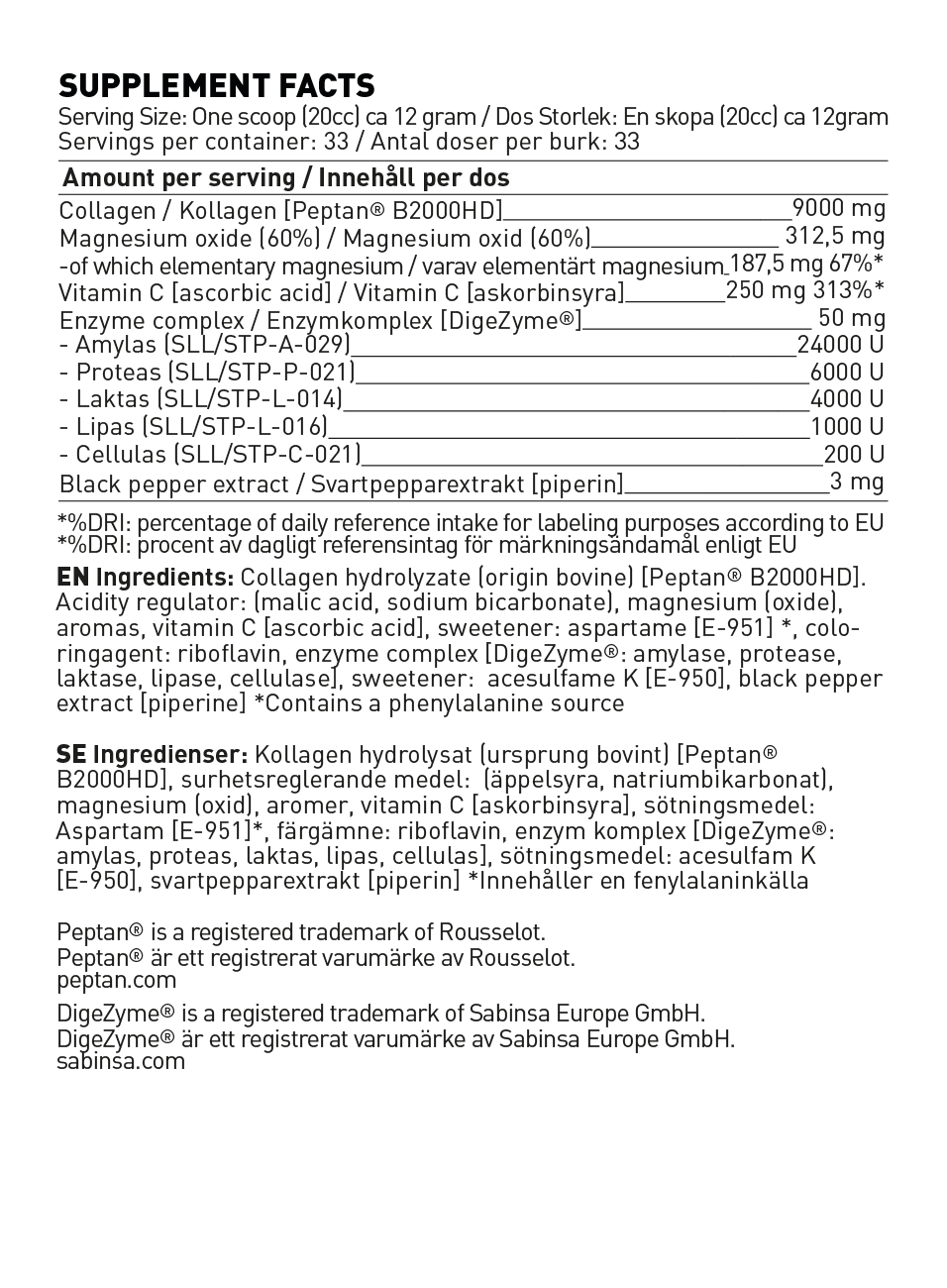 Swedish Supplements - Collagen Vital, 400g - Image 3