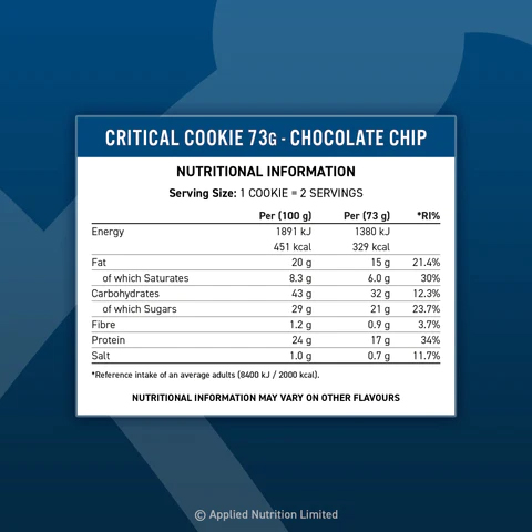 Applied Nutrition - Critical Cookie, 73g - Image 5