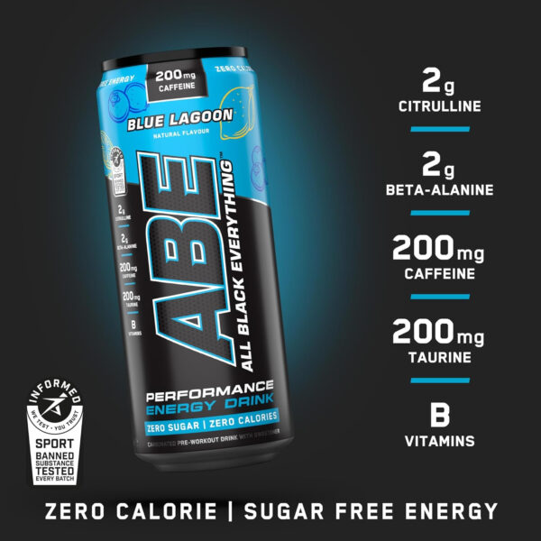 ABE Energy Performance Can 330ml | Sugar-Free Energy Drink Thailand