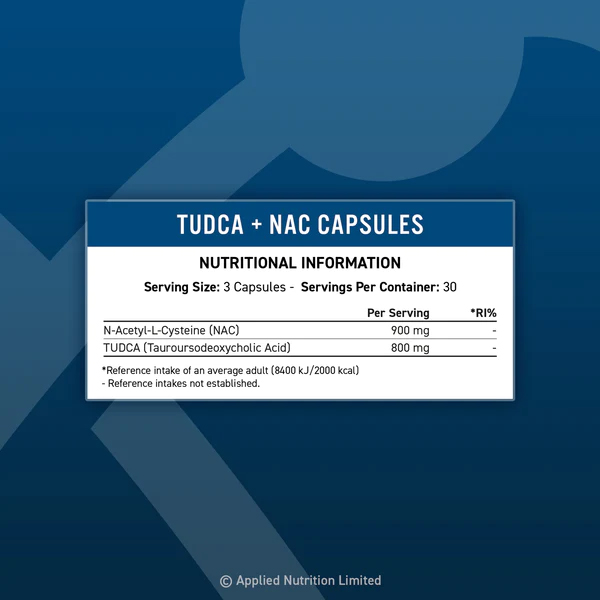 Applied Nutrition - TUDCA + NAC, 90 caps - Image 2