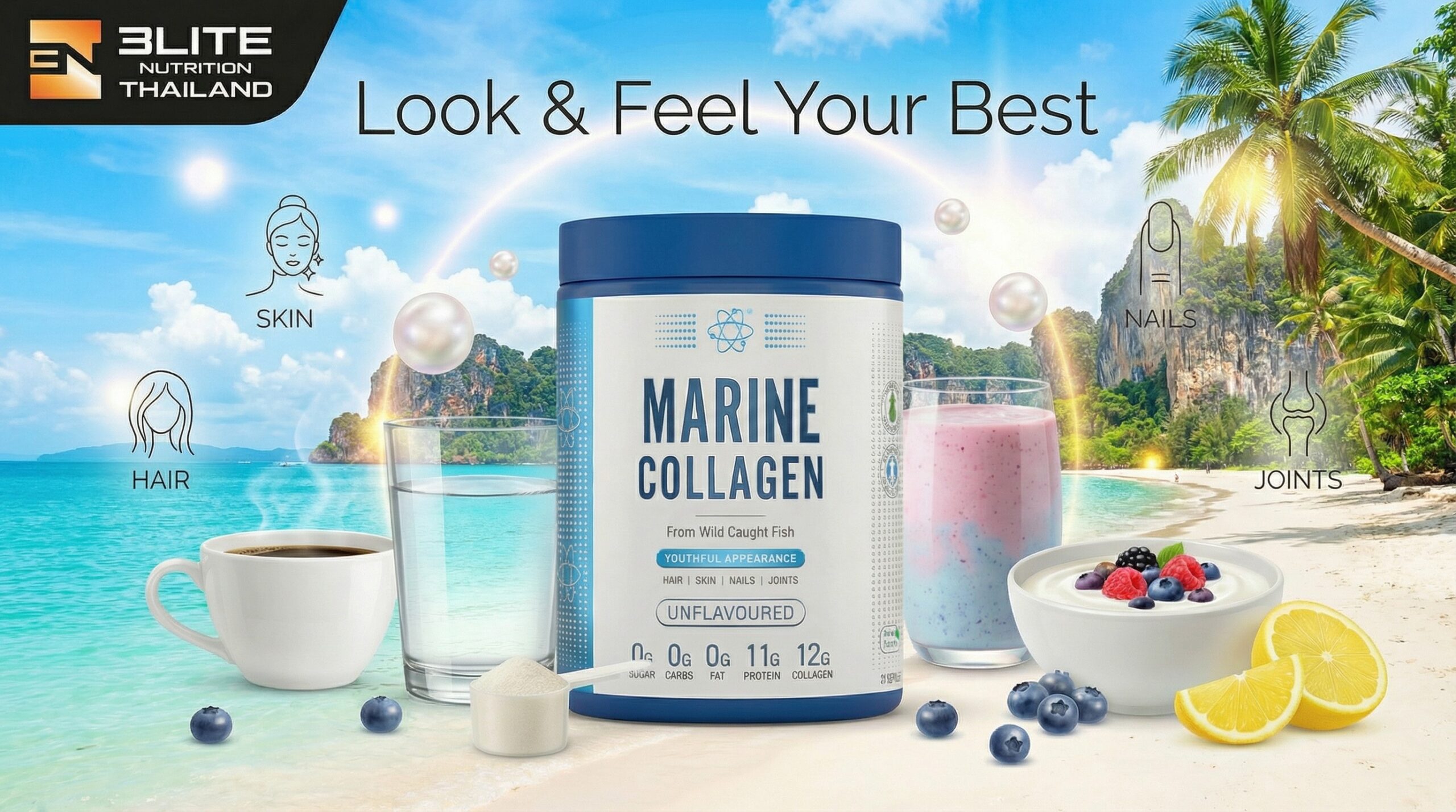 Applied Nutrition Hydrolysed Marine Collagen Peptides – Look & Feel Your Best