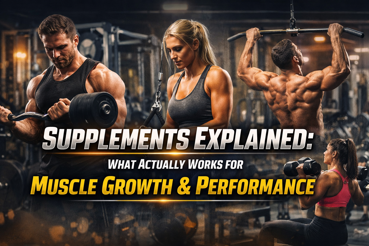 Supplements Explained: What Actually Works for Muscle Growth & Performance