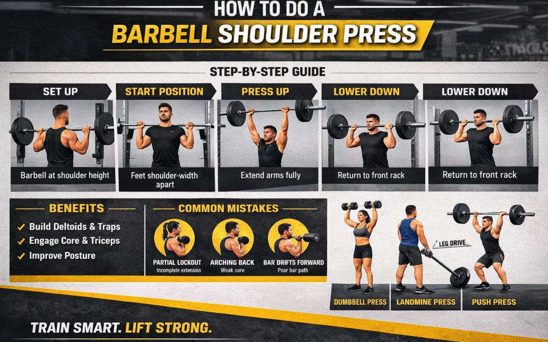 How to Perform a Barbell Shoulder Press Correctly