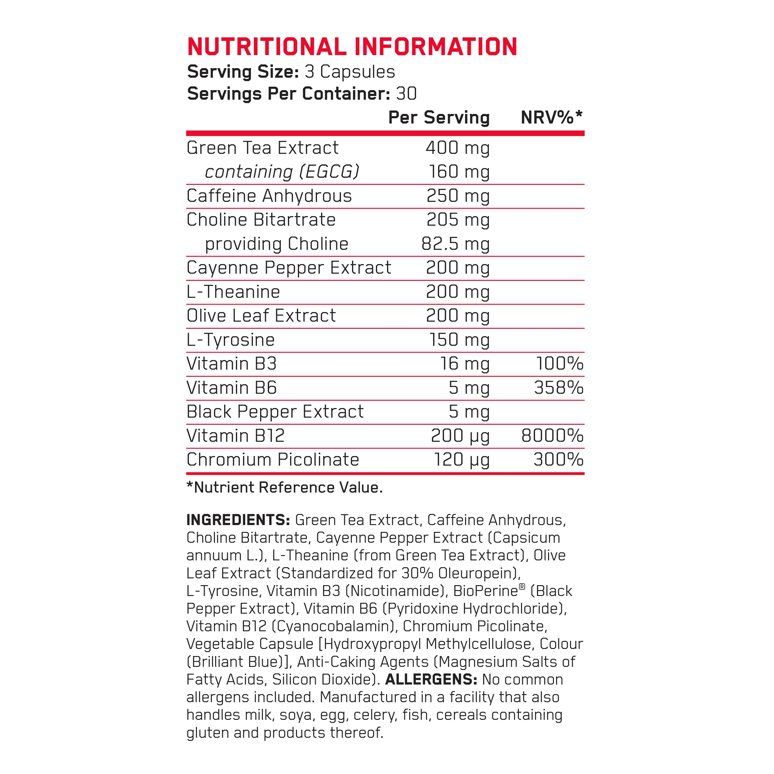 Applied Nutrition - Shred X Ultimate Fat Burner Capsules - Image 2