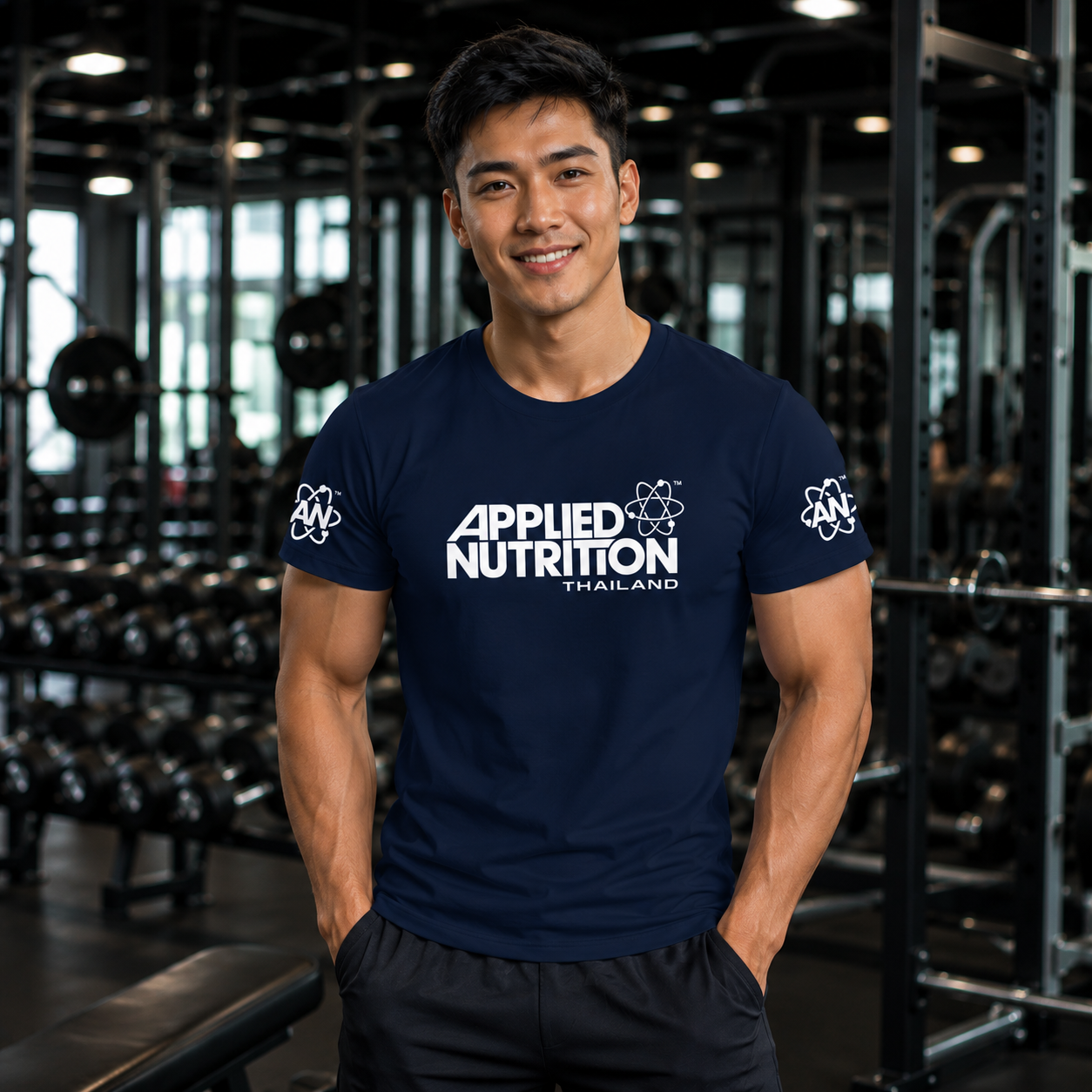 Applied Nutrition T-Shirt (Dark Navy Blue) - Image 4